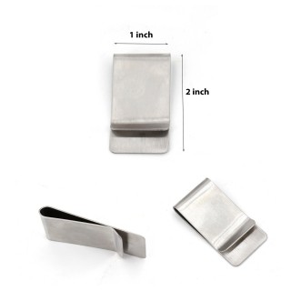 MONEY CLIP - STAINLESS - MONOGRAM AVAILABLE - MC-PC1X2